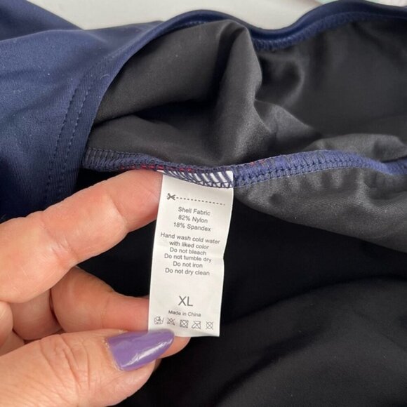 Athletic Racerback color block One Piece Bathing Suit. Size: XL. NWT (1767) - Picture 8 of 14